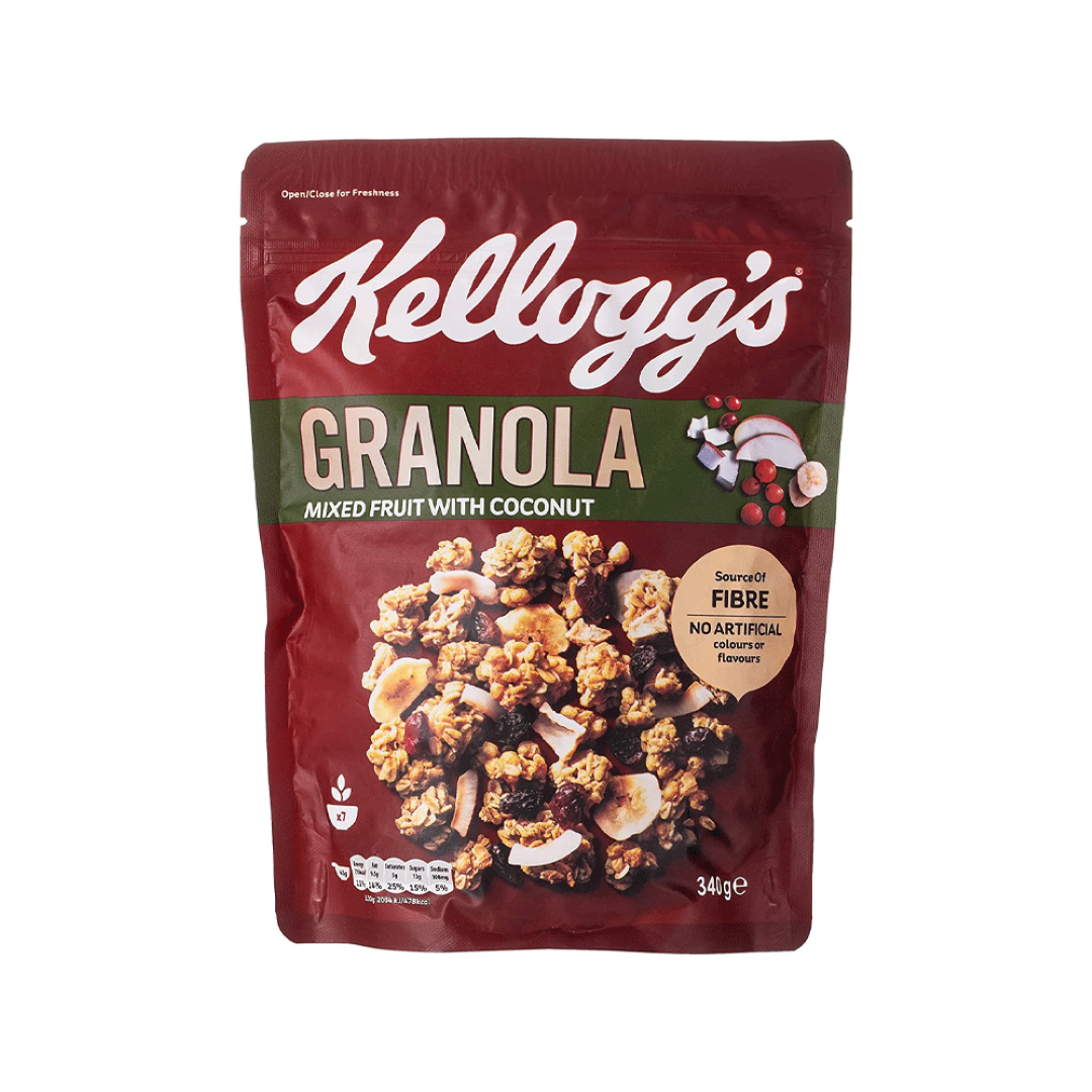 KELLOGGS GRANOLA MIXED FRUIT 340G